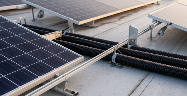 UV Resistance Corrugated Conduit:Specially designed to counteract the destructive effects of prolonged exposure to sunlight