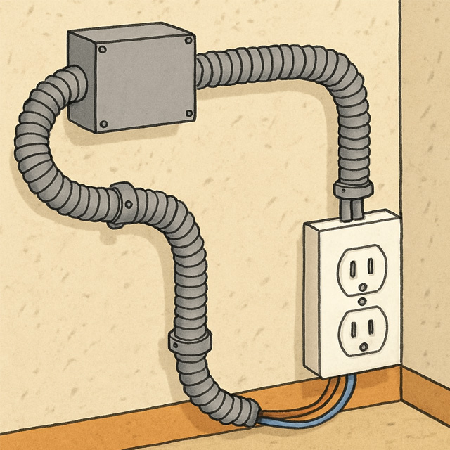 corrugated electrical conduit